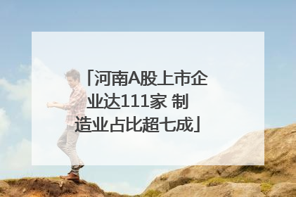 河南A股上市企业达111家 制造业占比超七成