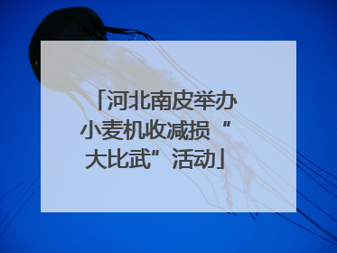 河北南皮举办小麦机收减损“大比武”活动