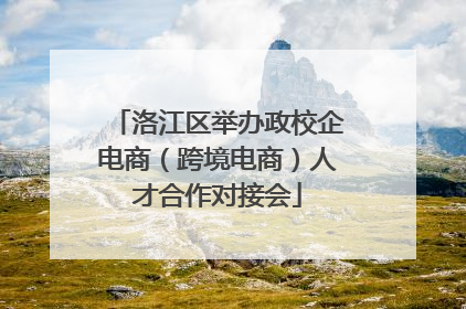 洛江区举办政校企电商（跨境电商）人才合作对接会