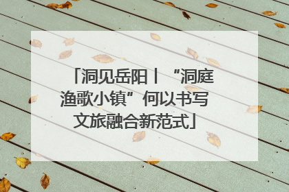 洞见岳阳丨“洞庭渔歌小镇”何以书写文旅融合新范式