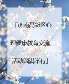 济南高新区心理健康教育交流活动圆满举行