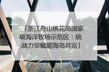 浙江舟山桃花岛国家级海洋牧场示范区：统战力量赋能海岛共富