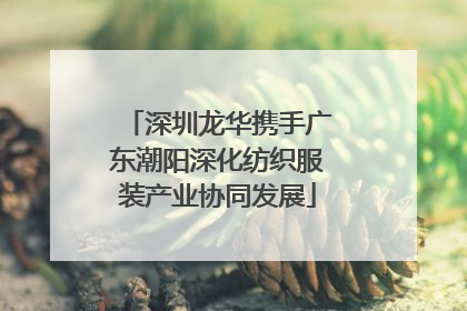 深圳龙华携手广东潮阳深化纺织服装产业协同发展