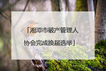 湘潭市破产管理人协会完成换届选举