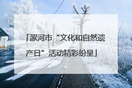 漯河市“文化和自然遗产日”活动精彩纷呈