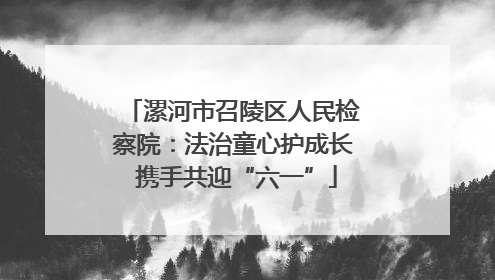 漯河市召陵区人民检察院：法治童心护成长 携手共迎“六一”