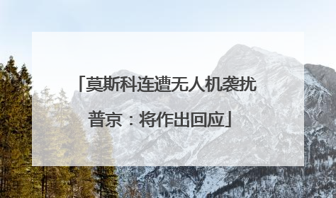 莫斯科连遭无人机袭扰 普京：将作出回应