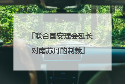 联合国安理会延长对南苏丹的制裁