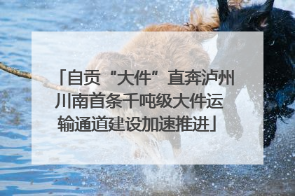自贡“大件”直奔泸州 川南首条千吨级大件运输通道建设加速推进
