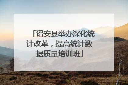 诏安县举办深化统计改革，提高统计数据质量培训班