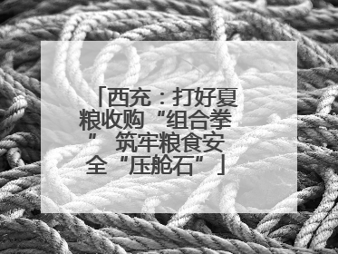 西充：打好夏粮收购“组合拳” 筑牢粮食安全“压舱石”
