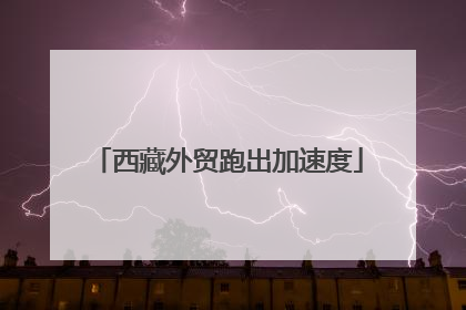 西藏外贸跑出加速度