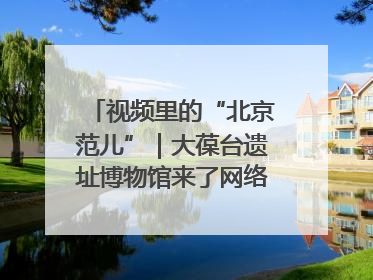 视频里的“北京范儿”｜大葆台遗址博物馆来了网络大V联盟