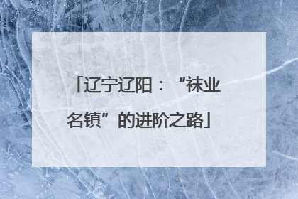 辽宁辽阳：“袜业名镇”的进阶之路