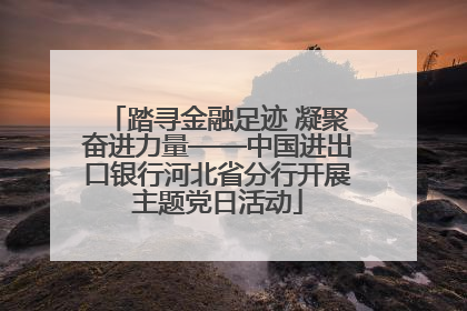 踏寻金融足迹 凝聚奋进力量——中国进出口银行河北省分行开展主题党日活动