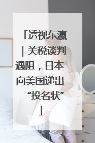 透视东瀛｜关税谈判遇阻，日本向美国递出“投名状”