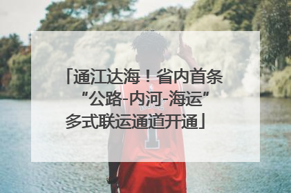 通江达海！省内首条“公路-内河-海运”多式联运通道开通