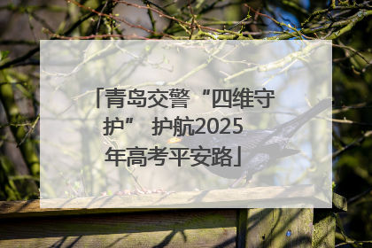 青岛交警“四维守护” 护航2025年高考平安路