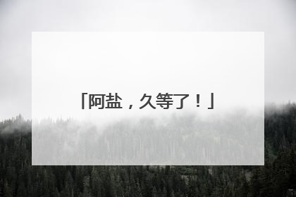 阿盐，久等了！