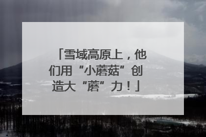 雪域高原上，他们用“小蘑菇”创造大“蘑”力！