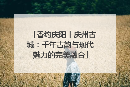 香约庆阳丨庆州古城：千年古韵与现代魅力的完美融合