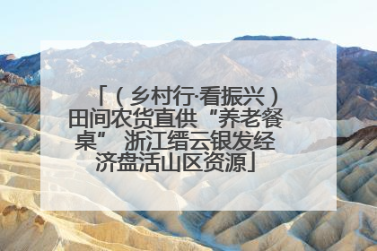 （乡村行·看振兴）田间农货直供“养老餐桌” 浙江缙云银发经济盘活山区资源