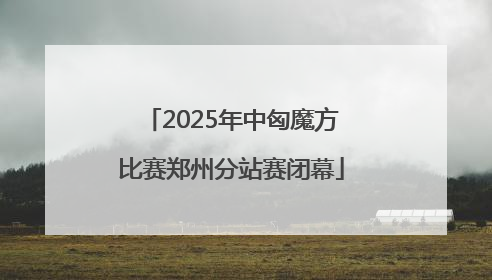 2025年中匈魔方比赛郑州分站赛闭幕