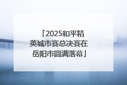 2025和平精英城市赛总决赛在岳阳市圆满落幕