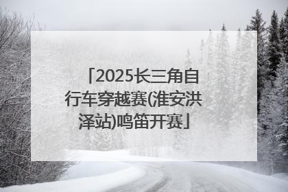 2025长三角自行车穿越赛(淮安洪泽站)鸣笛开赛