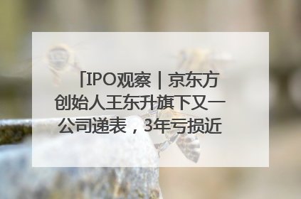 IPO观察｜京东方创始人王东升旗下又一公司递表，3年亏损近50亿元，近8成收入来自同一客户